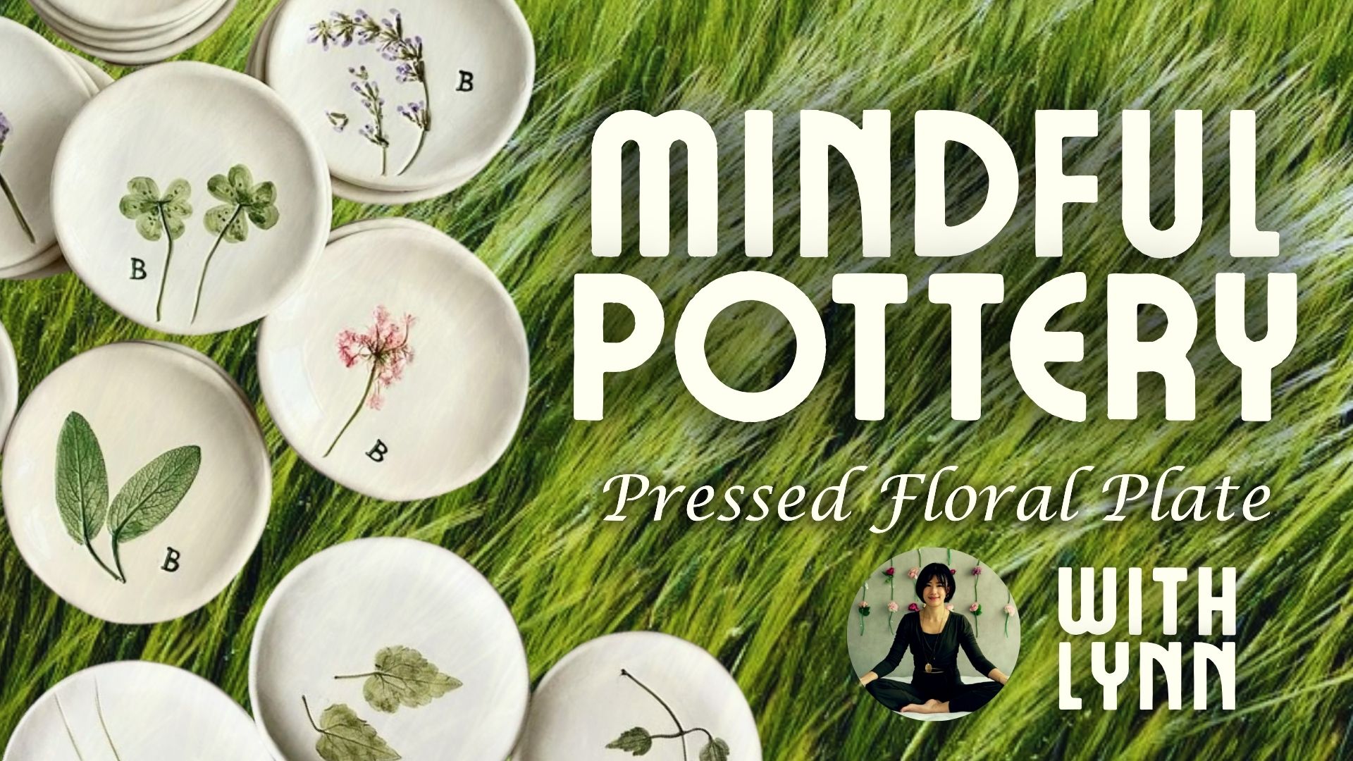 Mindful Pottery: Pressed Floral Plate